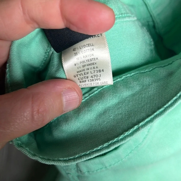 Women’s Flying Monkey Green Jean Pants Size 30 - Picture 4 of 6